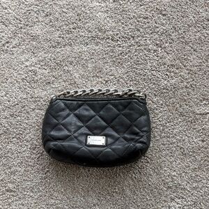Michael Kors Black Quilted Wristlet